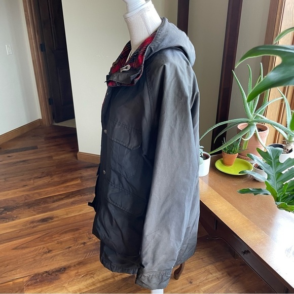 Vintage Woolrich Hooded Chore Jacket with Plaid Lining - Picture 2 of 16